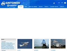 Tablet Screenshot of antonov.com